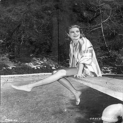 Posterazzi DAP18287 Grace Kelly - Sitting Leg Out on Diving Board Photo Print, 8 x 10, Multi