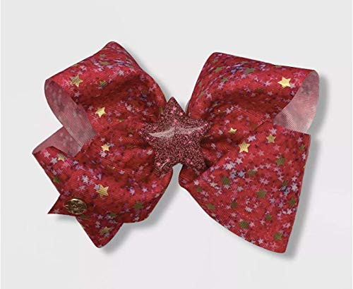 Girls' JoJo Siwa Fuchsia Stars Bow Hair Clip