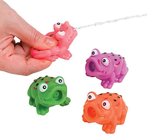 The Dreidel Company Passover Frog Squirts Vinyl Passover Toys - Set of 4