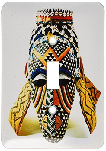 3dRose lsp_877_1 African Mask Single Toggle Switch