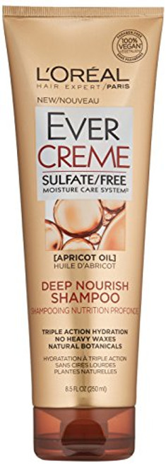 L'Oreal Paris EverCreme Sulfate Free Deep Nourish Shampoo, 8.5 fl. oz.