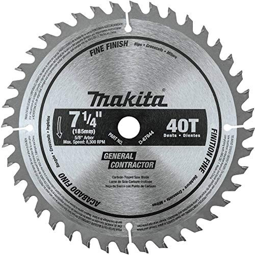Makita D-67044 7-1/4" 40T Carbide-Tipped Circular Saw Blade, Fine Crosscutting