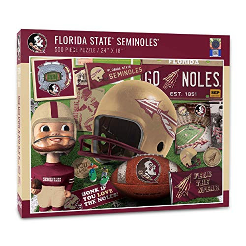 YouTheFan NCAA Florida St Seminoles Retro Series Puzzle - 500 Pieces, Team Colors, Large YouTheFan NCAA Florida St Seminoles Retro Series Puzzle - 500 Pieces, Team Colors, Large