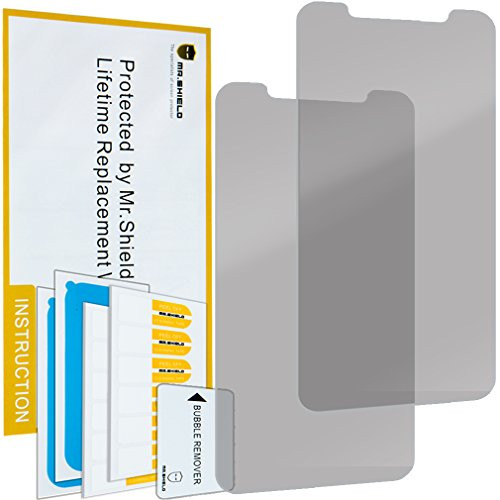 Mr Shield for iPhone X Privacy [Anti Spy] Screen Protector [2-Pack] with Lifetime Replacement Warranty