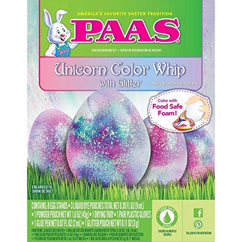 PAAS Easter Unicorn Color Whip with Glitter Egg Decorating Kit PAAS Easter Unicorn Color Whip with Glitter Egg Decorating Kit