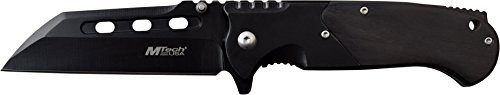 MTech USA MT-A1020BK Spring Assist Folding Knife, Black Tanto Blade, Pakkawood Handle, 4.75-Inch Closed