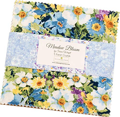 Susan Winget Meadow Bloom 5 Karat Crystals 42 5-inch Squares Charm Pack Wilmington Prints