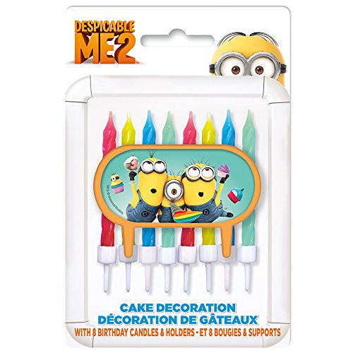 Despicable Me Minions Cake Topper & Birthday Candle Set Despicable Me Minions Cake Topper & Birthday Candle Set