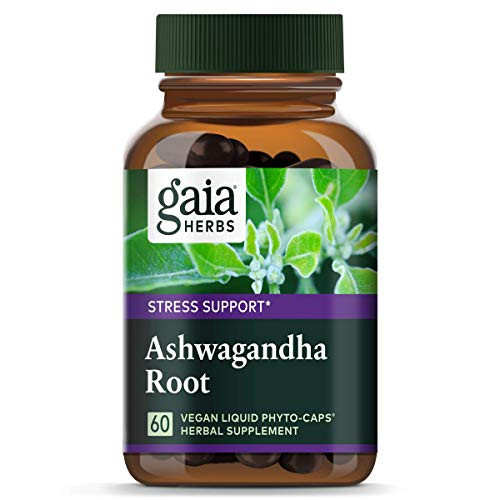 Gaia Herbs Ashwagandha Root, for Stress Relief, Immune Support, Balanced Energy Levels and Mood Support, Vegan Liquid Capsules, 60 Count Gaia Herbs Ashwagandha Root, for Stress Relief, Immune Support, Balanced Energy Levels and Mood Support, Vegan Liquid Capsules, 60 Count
