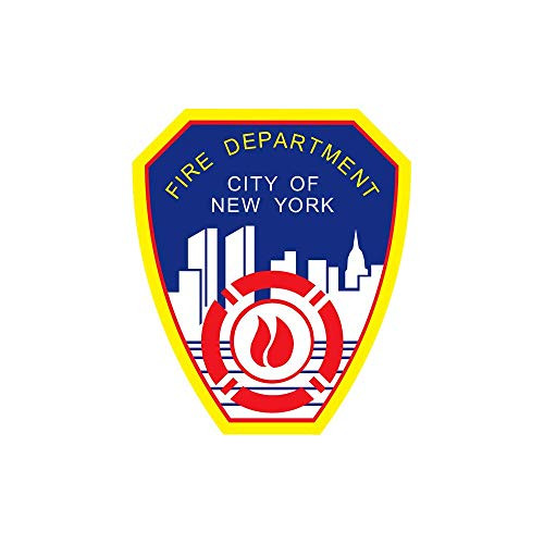 Set of 4 NYPD New York Fire Department FDNY 2 inch Decal for Car Truck Window Sticker