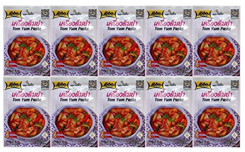 Lobo Tom Yum Soup Mix, Spicy, 30 Gram (Pack of 10) Lobo Tom Yum Soup Mix, Spicy, 30 Gram (Pack of 10)