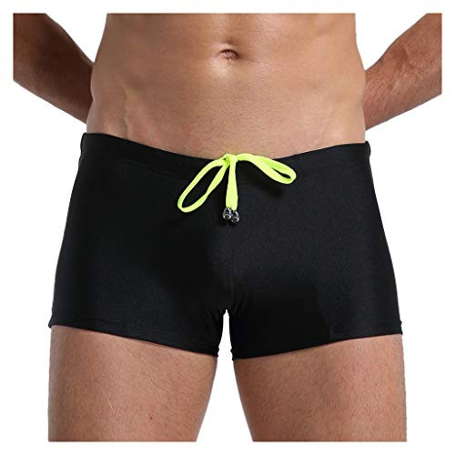 Men's Swimwear Swimsuits Solid Basic Swim Boxer Trunks Board Slim Shorts