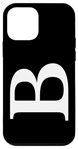 iPhone 12 mini Monogram Letter B Personalized Capital Initial Case