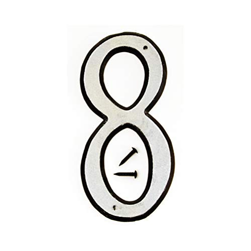 HY-KO Products 30608 Plastic House Number 8 (Eight), 4 Inch, Reflective