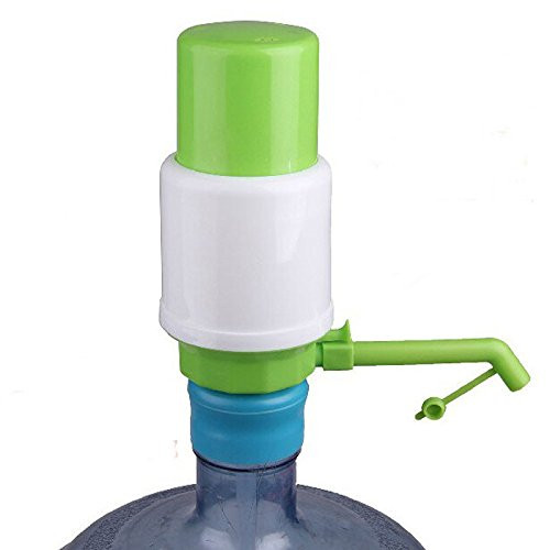 Gallity Water Bottles Pump Manual Drinking Water Pump 5 Gallon Drinking Fountain Pressure Pump Hand Press Dispenser Easy Drinking Water Pump with Short Tube,Cap for Bottle Water