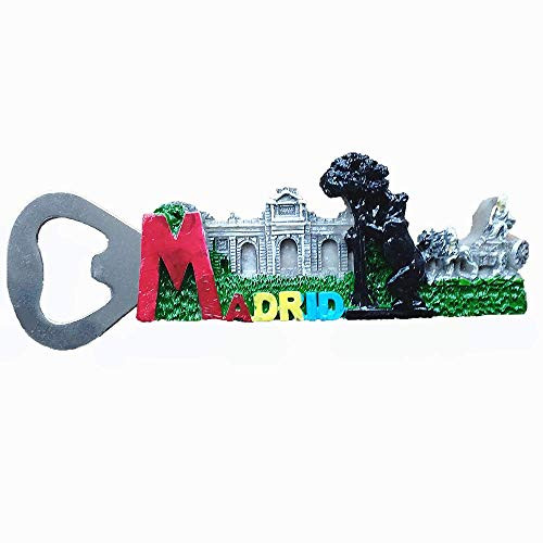 Madrid Spain 3D Fridge Magnet Bottle Opener Travel Souvenir Gift Collection,Home  and  Kitchen Decoration Magnetic Sticker Madrid Refrigerator Magnet Beer Opener Madrid Spain 3D Fridge Magnet Bottle Opener Travel Souvenir Gift Collection,Home  and  Kitchen Decoration Magnetic Sticker Madrid Refrigerator Magnet Beer Opener