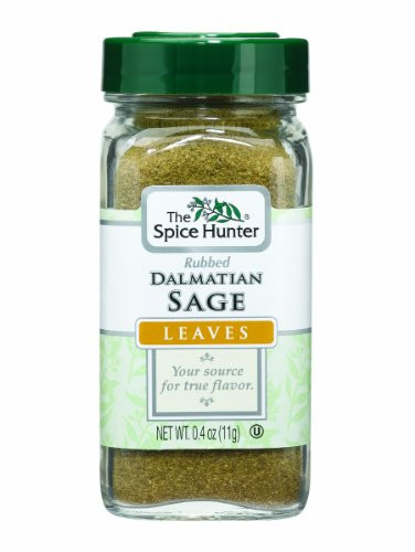 The Spice Hunter Sage, Rubbed, Dalmatian, Leaves, 0.4-Ounce Jar