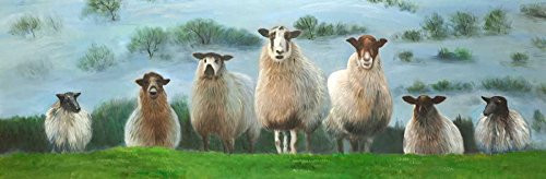 Flock of Sheep Poster Print by Atelier B Art Studio (8 x 24)