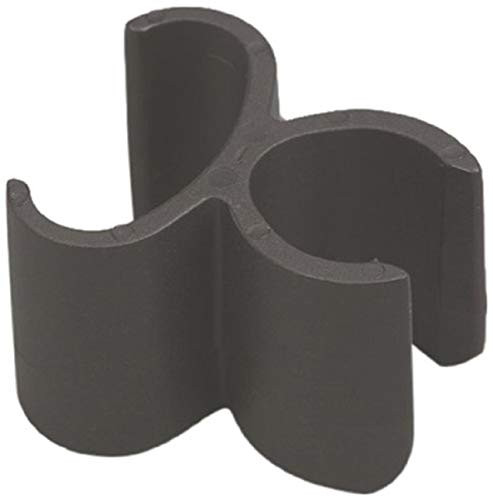 Impact 2600BCK Clip'M Plastic Broom Clip, 1-1/2" Width x 1-1/4" Height, for LobbyMaster Lobby Dust Pan, Black (Bag of 100)