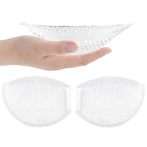 BBDINO Silicone Breast Inserts, Breathable Silicone Bra Inserts, Push Up Silicone Breast Enhancers for Swimsuit Bikini, Large Breast Pads Bra Enhancers, Add 2 Cups Sizes for Cup B/C/D 2 Pairs