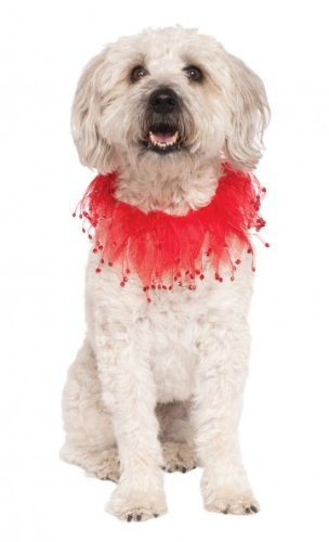 Rubie's Costume Co Fancy Red Pet Collar, Medium/Large