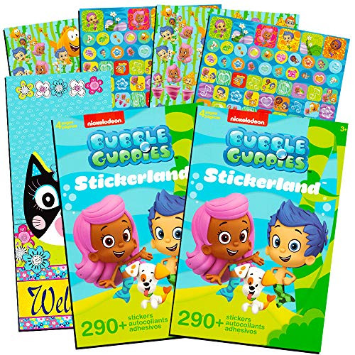 Bubble Guppies Stickers Set ~ Over 580 Stickers with Separately Licensed Door Hanger (Bubble Guppy Party Supplies)