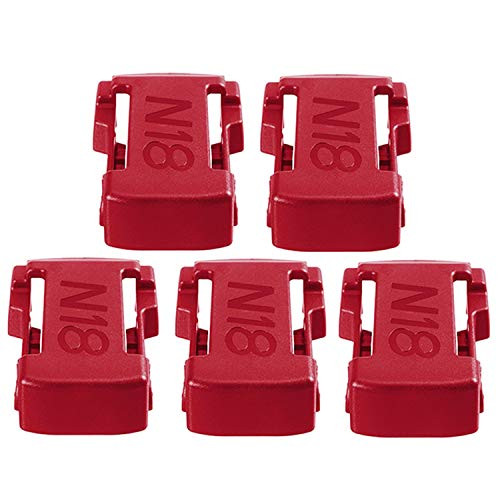 Haudang 5Pcs/Set 18V Battery Mounts Storage Holder Shelf Rack Slots 18V Battery Mount Bracket Slots for M18