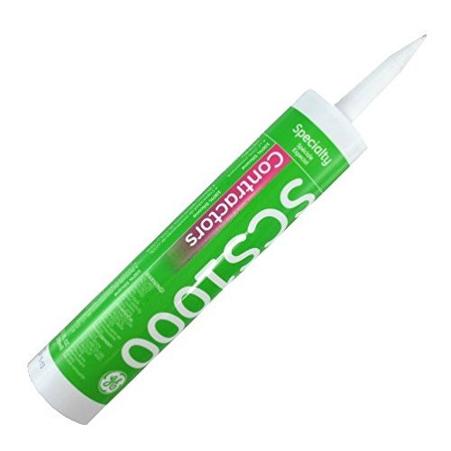 GE GESCS1001 Contractors Silicone Sealant, 10.1 oz Cartridge, Clear