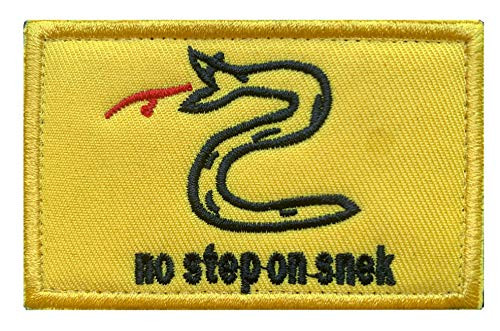 Antrix No Step On Snek Tactical Military Emblem Badge Patch - 3.15"x2" Antrix No Step On Snek Tactical Military Emblem Badge Patch - 3.15"x2"