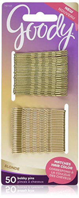 Goody WoMens Colour Collection Metallic Finish Bobby Pin, Blonde, 50 Count (Pack of 3) Goody WoMens Colour Collection Metallic Finish Bobby Pin, Blonde, 50 Count (Pack of 3)