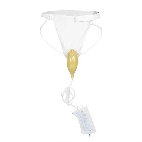 Urinal for Men Spill Proof - Silicone Urine Bag Spill Proof Collector Catheter Aid Pee Holder for Urinary Incontinence