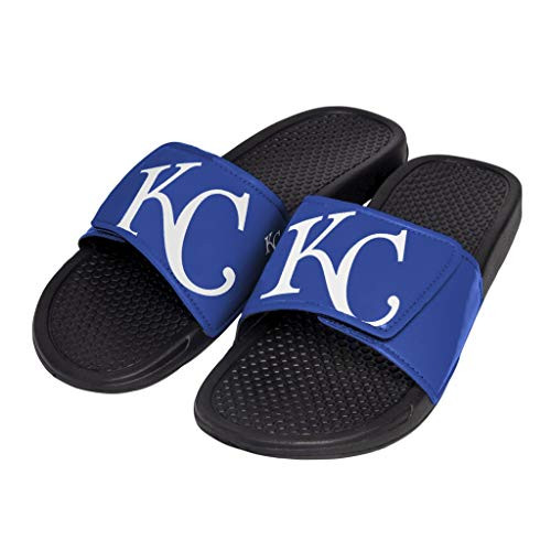 MLB Kansas City Royals Unisex Cropped Big Logo Youth SLIDECROPPED Big Logo Youth Slide, Team Color, M