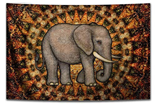 Elephant Bohemian Tapestry Wall Hanging by Dan Morris, FREE Dan Morris Sticker Included Elephant Bohemian Tapestry Wall Hanging by Dan Morris, FREE Dan Morris Sticker Included