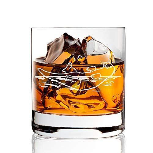 AGMdesign, Funny Otter Whiskey Glasses Gifts For Otter Lover, Grandfather, Men, Women, Dad, Mom, Son, Husband, Brother, Father's Day, Birthday Gift