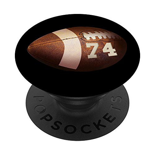 74 Football Number Player Design PopSockets Grip and Stand for Phones and Tablets