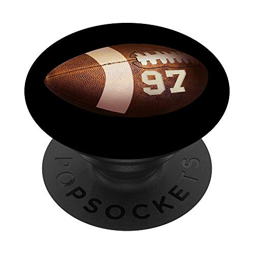 97 Football Number Player Design PopSockets Grip and Stand for Phones and Tablets