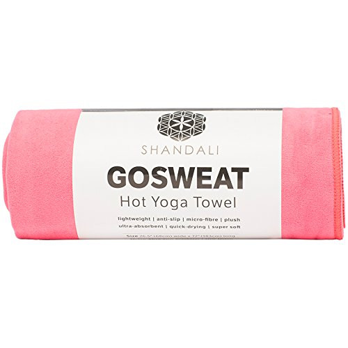 Shandali Super Absorbent, 100 percent Microfiber, Suede, Bikram/HOT Yoga Towel (26.5 x 72)