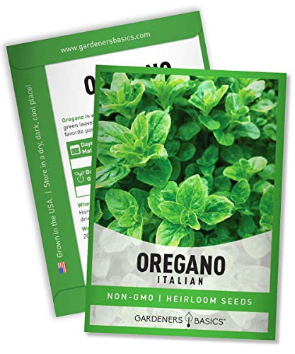 Oregano Seeds for Planting Heirloom Non-GMO Herb Plant Seeds for Home Herb Garden Makes a Great Gift for Gardening by Gardeners Basics