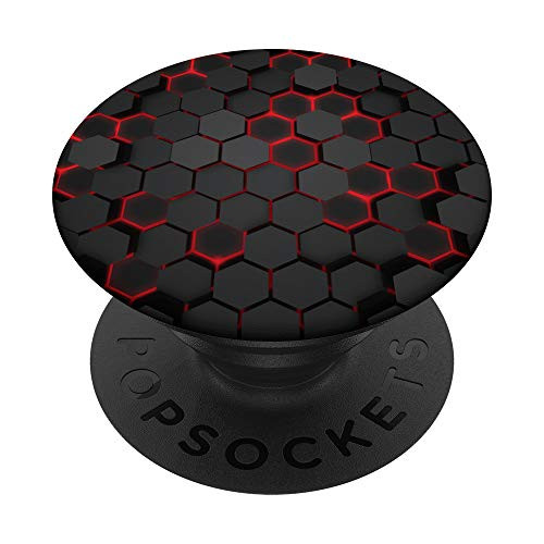 Cool Red and Black Cell Phone Button Holder Pop Out Knob PopSockets PopGrip: Swappable Grip for Phones and Tablets Cool Red and Black Cell Phone Button Holder Pop Out Knob PopSockets PopGrip: Swappable Grip for Phones and Tablets