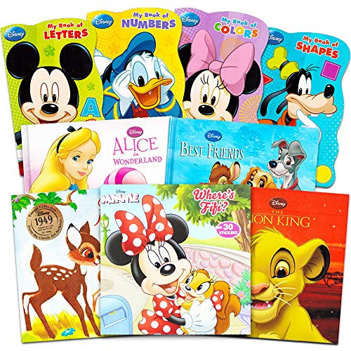 Disney Mickey Minnie Mouse Board Books Set for Kids Toddlers -- Bundle of 9 Disney Books Featuring Mickey Mouse, Minnie Mouse, Goofy, Donald Duck, and More Disney Mickey Minnie Mouse Board Books Set for Kids Toddlers -- Bundle of 9 Disney Books Featuring Mickey Mouse, Minnie Mouse, Goofy, Donald Duck, and More