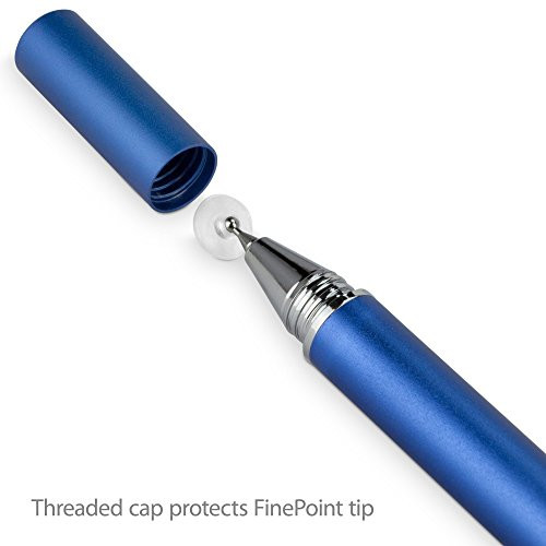 MobileDemand xTablet Flex 10 Stylus Pen, BoxWave -FineTouch Capacitive Stylus- Super Precise Stylus Pen for MobileDemand xTablet Flex 10 - Lunar Blue