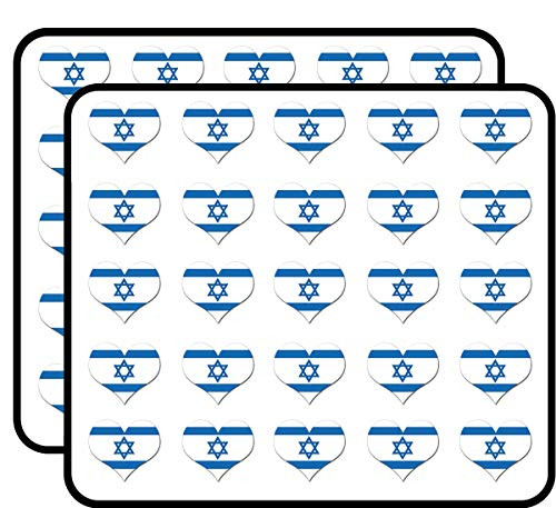 Heart Shaped Israel Flag (Israeli Support) Sticker for Scrapbooking, Calendars, Arts, Kids DIY Crafts, Album, Bullet Journals Heart Shaped Israel Flag (Israeli Support) Sticker for Scrapbooking, Calendars, Arts, Kids DIY Crafts, Album, Bullet Journals