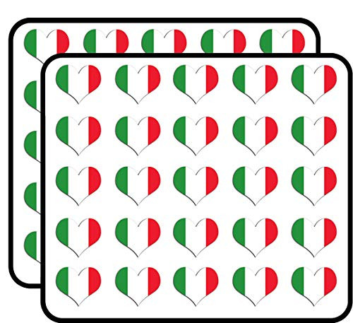 Heart Shaped Italy Flag (Italia, Italian) Sticker for Scrapbooking, Calendars, Arts, Kids DIY Crafts, Album, Bullet Journals Heart Shaped Italy Flag (Italia, Italian) Sticker for Scrapbooking, Calendars, Arts, Kids DIY Crafts, Album, Bullet Journals