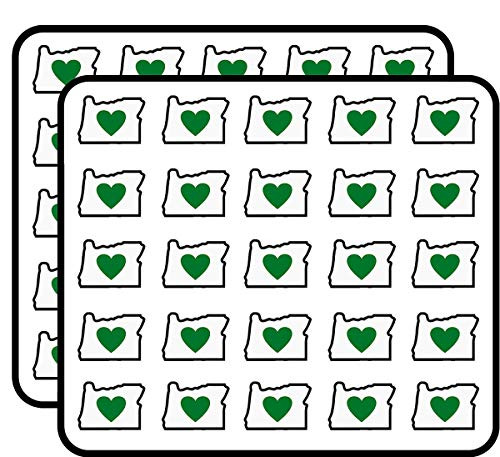 Oregon Shape with Green Heart in Middle (or Love Native) Sticker for Scrapbooking, Calendars, Arts, Kids DIY Crafts, Album, Bullet Journals Oregon Shape with Green Heart in Middle (or Love Native) Sticker for Scrapbooking, Calendars, Arts, Kids DIY Crafts, Album, Bullet Journals