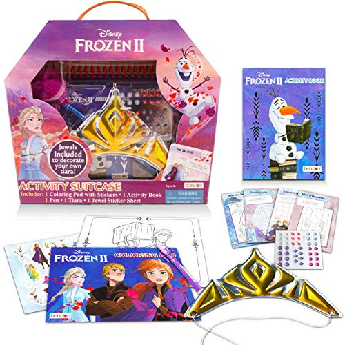 Girl Disney Frozen Craft Set for Kids - Ultimate Frozen Arts and Crafts Bundle with Activity Book, Coloring Pad, Stickers, and More (Frozen Activity Set)
