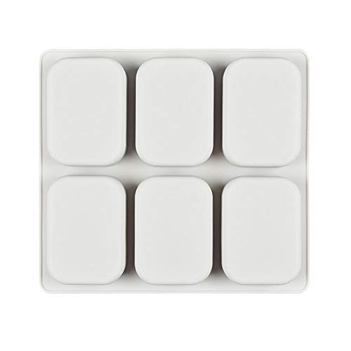 FVVMEED 6 Cavity Oval Silicone Soap Mold Handmade Cold Process Soap Mold Cake Cupcake Mousse Pan Fondant Mould Baking Molds for Ice Making DIY Pastry Pudding Chocolate Jelly Muffin, Random Color