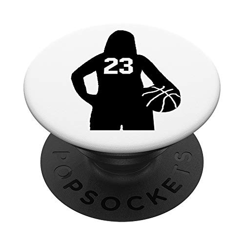 23 Number 23 - Basketball Gifts for Girls Women Kids White PopSockets PopGrip: Swappable Grip for Phones and Tablets 23 Number 23 - Basketball Gifts for Girls Women Kids White PopSockets PopGrip: Swappable Grip for Phones and Tablets