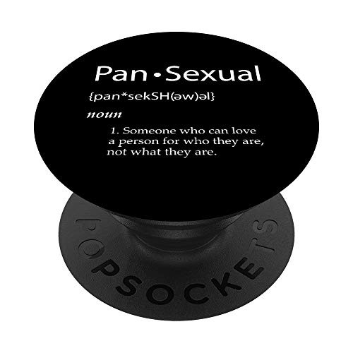 Pan-sexual Definition - Pansexual Gift For Him / Her / Them PopSockets PopGrip: Swappable Grip for Phones  and  Tablets