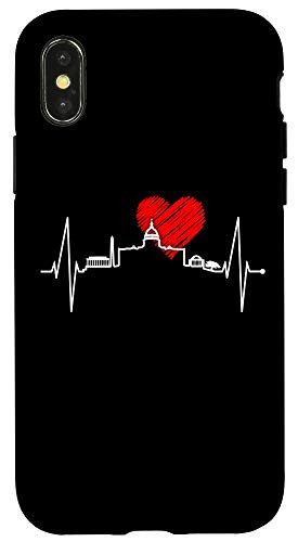 iPhone X/XS Washington D.C. Skyline Heartbeat Heart Love Washington DC Case