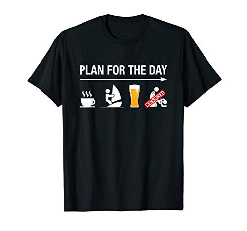 Windsurfing Gifts Men Women Surfer Windsurfer Sail Board T-Shirt